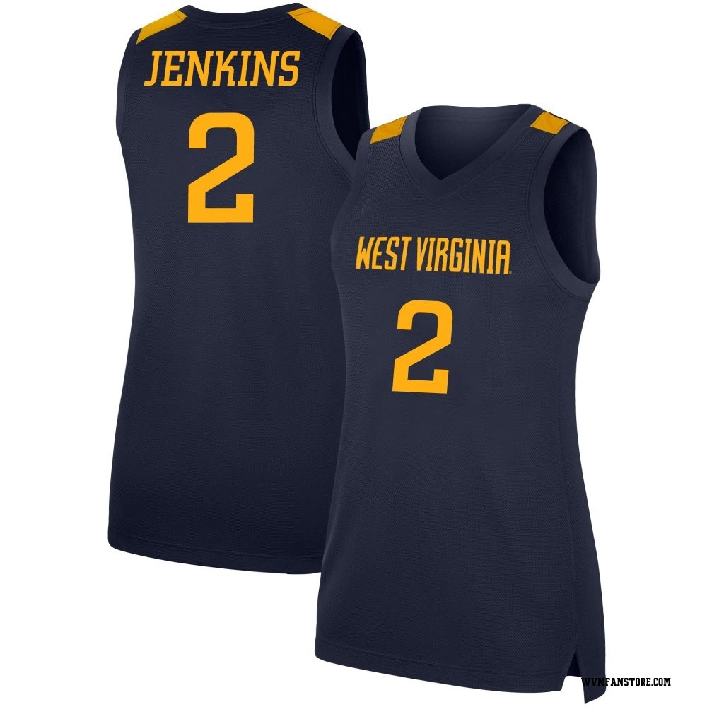 Women's Amir Jenkins West Virginia Mountaineers Replica Basketball Jersey - Navy