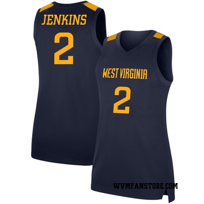 Women's Amir Jenkins West Virginia Mountaineers Replica Basketball Jersey - Navy