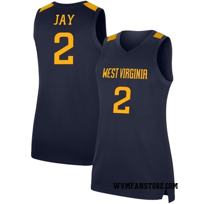 Women's Dylan Jay West Virginia Mountaineers Replica Basketball Jersey - Navy