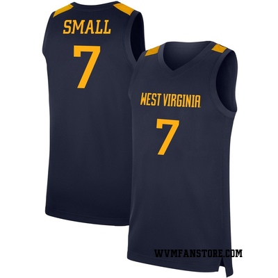 Youth Javon Small West Virginia Mountaineers Replica Basketball Jersey - Navy